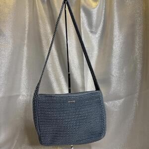 The Sak Black Crochet Shoulder Bag Purse